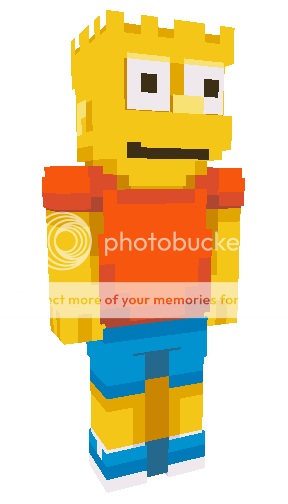 Bart Simpson by Day .... Bartman by Night Minecraft Skin